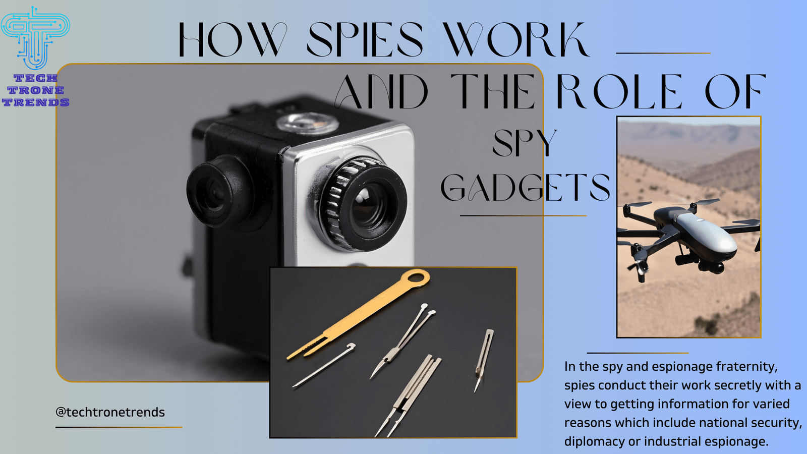 How Spies Work and the Role 0f Spy Gadgets